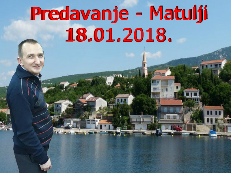 Predavanje u Hrvatskoj u mestu Matulji